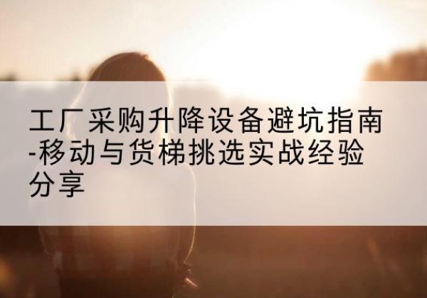 饶平移动式升降机怎么选-工厂采购升降设备避坑指南-移动与货梯挑选实战经验分享